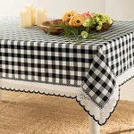 Buffalo Check Tablecloth Gingham Design, Assorted Colors And Sizes. Fixed Price $47.64.