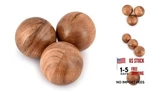 Nirman Decorative Acacia Wood Round Balls Set Of 3 For Christmas. Fixed Price $27.25.
