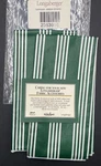 Longaberger Green Stripe Napkin New Package #2363916. Fixed Price $7.95.