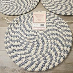 3 Reversible Homemaker New York Braided Chair Pad 16" Round Multi Nature Color. Fixed Price $39.99.