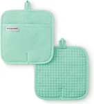 Gourmet Series Gridlines Pot Holders 2-PACK Set, Heat Resistant Up To 600 F, Sof. Fixed Price $39.99.