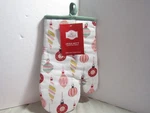Holiday Time Oven Glove/mitt, Ornament Design Insulated Kitchen Pot Holder W Tag. Fixed Price $9.99.