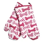 Dog Bones Quilted Oven Mitts Set Of Two New Dtg. Fixed Price $14.00.