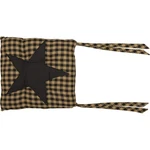 Vhc Brands, Black Star, Cotton, 15X15, Chair Pad, Pack, Raven, Khaki. Fixed Price $37.82.