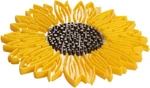 Charles Viancin - Sunflower Food Safe Silicone Trivet 6''/15CM Withstands Te. Fixed Price $27.95.