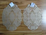 Heritage Lace-set-two- Windsor WN1216A 12" X 16" Doily Tabletop Scarf Pad Mats. Fixed Price $15.99.