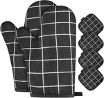 Auauy Oven Mitts And Pot Holders 6PCS Set, 392 F Heat Resistant Cooking Gloves. Fixed Price $16.65.