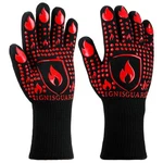 Ignisguard Bbq & Grill Gloves, Oven 1472 F Silicone Large, Red. Fixed Price $21.99.