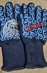 Menhoud Cut Resistant Heat Grill, Oven Or Fire Pit Gloves With 2 Tongs. Fixed Price $6.00.