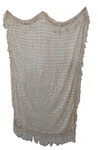 Antique Victorian Handmade French Crochet Lace Tablecloth Kitchen Textile 4X5FT. Fixed Price $143.60.