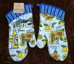 Sunflower Wine Oven Mitt Kay Dee Tuscan Pattern Nwt. Fixed Price $18.98.