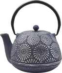 Ja By Frieling, Hani Blue/silver Cast Iron Teapot With Stainless Steel Infuser,. Fixed Price $68.00.