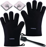 Silicone Heat Resistant Bbq Oven Gloves, Non-slip Washable Potholder Use Super. Fixed Price $14.99.