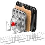 3 Pack Pot Lid Organizer For Cabinet, Stainless Steel Holder With Ant.... Fixed Price $25.32.