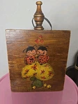 Lady Bugs Mushroom Wooden Cutting Board Wall Hanging Kitchen Hand Painted Kitsch. Fixed Price $22.99.