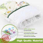 Arquiel 4PC Floral Gnome Oven Mitts Pot Holder Set Cotton Heat Resistant. Fixed Price $34.99.