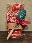 Quilted Oven Mitt And Spatula 2-PIECE. Christmas Calories Don Count New. Fixed Price $6.50.