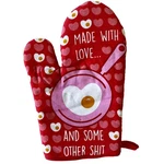 Made With And Some Other Oven Mitt Funny Breakfast Cute Kitchen Glove. Fixed Price $5.00.
