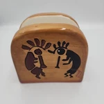 Casa Vero Kokopelli Ceramic Napkin Holder Southwest. Fixed Price $16.99.