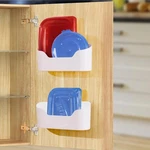2 Pack Lid Organizers Inside Cabinet, No Drilling Adhesive Over Door Organize.... Fixed Price $18.81.