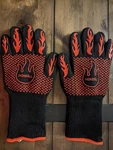 Nexgrill Heat Resistant Gloves 500F Silicone Grip Bbq Cooking Black Red. Fixed Price $37.99.