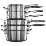 Calphalon Stainless Steel Pots And Pans Kitchen Cookware, 10 Piece Set, Silver. Fixed Price $509.25.