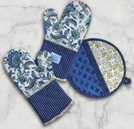Mary Disomma Luxe Extra Long Oven Mitts And Pot Holder Set. Fixed Price $22.00.