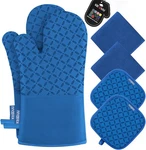 Kuu Oven Mitts And Pot Holders Set, Kitchen Glove High Heat. Fixed Price $28.39.