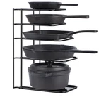 5 Tiers Kitchen Pantry Cast Iron Pot Cookware Storage Organizing Rack Tower. Fixed Price $42.56.