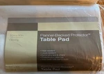 Elrene White Vinyl Flannel Backed Protector Table Pad 52 X 90 Oblong/rectangular. Fixed Price $16.00.