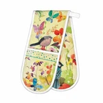 Michel Design Works Cotton Kitchen Double Oven Glove Floral Birds & Butterflies. Fixed Price $22.50.