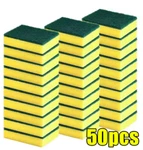 2/50 Pcs Kitchen Dishwashing Soft Sponge Absorbent Pot Rust Scouring Pad Cleaner. Fixed Price $11.65.