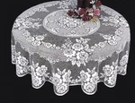 Heritage Lace White Tablecloth 70" Round Victorian Rose Diningroom Kitchen. Fixed Price $85.00.