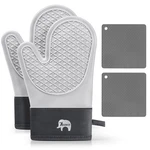 Oven Mitts And Pot Holders Sets For Kitchen 2 Pack Extra Long Heat Resistant. Fixed Price $22.99.