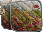 Michel Design Works The Meadow 2- Kitchen Potholder 100% Cotton. Fixed Price $24.87.
