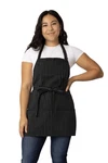 Chef Works Unisex Three Pocket Apron, Black One Size, White Pinstripe. Fixed Price $21.82.