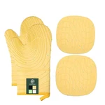 4 Pieces Oven Mitts And Pot Holders Of Macaron Color Thickened Non-slip Silic.... Fixed Price $27.69.