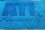 Beach Towel Soft Turquoise Plush 36" X 70" Thick Ati Mustangs Horses. Fixed Price $9.99.
