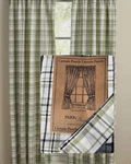 Park Designs New Time Garden Panel Curtains 72X63 Cotton W/tie Back Set. Fixed Price $38.00.