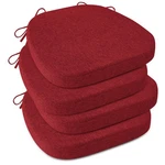 Kitchen Chair Cushions Set Of 4 D-shape Non Slip Dining Room Seat Co.... Fixed Price $83.28.