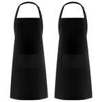 Syntus 2 Pack Adjustable Bib Apron Waterdrop Resistant With Pockets Cooking.... Fixed Price $16.82.