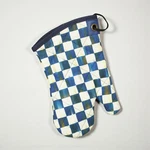 Mackenzie-childs Courtly Check Bistro Oven Mitt Blue White Pre-owned. Fixed Price $36.99.