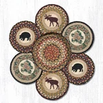 Earth Rugs TNB-319 Wilderness Trivets In Basket 10" X. Fixed Price $79.99.