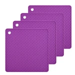 Smithcraft Silicone Trivet Mat Pot Holder For Countertop Pads Heat Purple. Fixed Price $21.69.