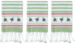 Kay Dee Design Fouta Towel Sage Green Bumble Honey Bee Striped 20 By 30 Inch 3PC. Fixed Price $29.97.