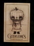 New Rare Gideons Bakehouse October 2021 Abigail Pumpkin Head Menu Card. Fixed Price $300.00.