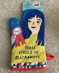 Blue Q Oven Mitt Nwt Most Likely Microwave Funny 100% Cotton. Fixed Price $9.00.