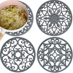 4 Pack Silicone Trivet Mat, Heat Resistant Kitchen Hot Holders, Potholder.... Fixed Price $26.49.