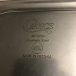 8 Pack 1/3 Steam Table Pan Covers Stainless Steel Hotel Lid - Choice Quality. Fixed Price $29.50.