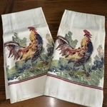 Amazing! Williams Sonoma Farmhouse Rooster Kitchen Towels Set 2 Nwot 100%COTTON. Fixed Price $34.00.